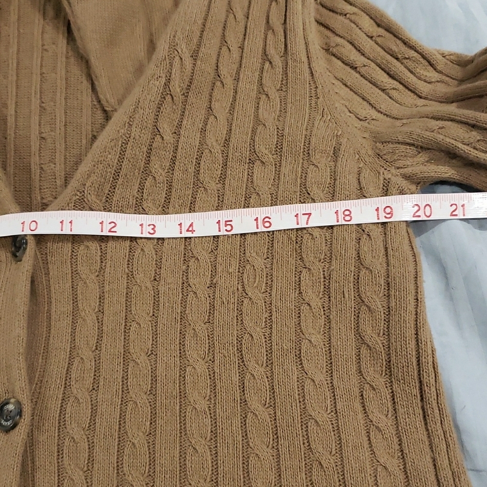 Chaps Button Front Wool Angora Blend Collared Cab… - image 8